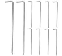 Gatuida 10Pièces Piquets de Camping pour Tentes Jardin Fixations Résistantes Aux Intempéries à Corrosion pour Sol Difficile Utilisation Durable