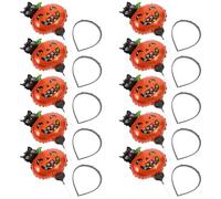Gatuida 10pièces Serre-tête Citrouille Halloween Lot De Accessoires Coiffure Déguisement Bandeau Pour Fête Décoration