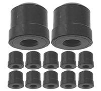 Gatuida 12 embouts de coulisse de trombone, butée de support de vanne | Protection d'extrémité de coulisse de trombone, embout de rechange en caoutchouc pour pièces d'instruments en laiton