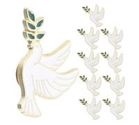 Gatuida 12 Épingles de Paix en Alliage de Zinc, Symbole de Paix Minimalement Décoloré, Design Classique, pour Tenues Décontractées et Quotidiennes