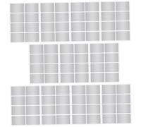 Gatuida 12 feuilles Étiquettes Imperméables Format pour Bouteilles et Rangement Autocollants Blancs Résistants pour Organisation de Cuisine et Bureau Lot de Au Marqueur