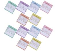 Gatuida 12 Pièces Bloc-notes Adhésif pour Critiques de Papier Portable