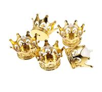 Gatuida 12 pièces Boîte à Dragées Forme Couronne Électroplaquée Or et Argent Boîte à Bonbons Princesse pour Décoration Reine Coffret Sucrerie pour Mariage et Anniversaire Fête Élégante