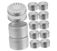 Gatuida 12 Pièces Boîte Diffuseur Aromathérapie Aluminium Organisateur Huiles Essentielles Design Pratique pour Maison et Bureau avec Couvercle Vis Matériau