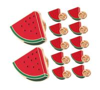 Gatuida 12 pièces Broche Pastèque Fantaisie Épingle Légère Alliage Accessoire Coloré pour Chemises Pulls Écharpes et Cardigans Polyvalent