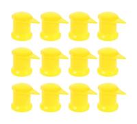 Gatuida 12 pièces Caches Écrous Jaunes Indicateurs Desserrage Roue Camion Résistants Aux Intempéries pour Sécurité et Prévention Accidents