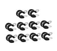 Gatuida 12 pièces Collier de Serrage Acier Inoxydable Caoutchouc pour Tuyaux et Câbles Clips de Fixation Antivibrations Pratique pour Projets DIY et