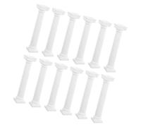Gatuida 12 Pièces Colonne Romaine Décorative Réaliste en Plastique Blanc | Micro Paysage et Jardin, Style Élégant, Usage Polyvalent, Dioramas Vivants, Décoration de Table