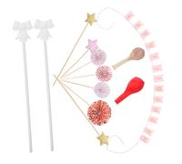 Gatuida 12 Pièces Décorations de Gâteau Topper Or Rose Ballons Confettis Accessoires pour Anniversaire