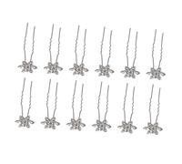 Gatuida 12 pièces Design Épingles à Cheveux Élégantes Accessoires de Mariage pour Dame et Mariées Blanc