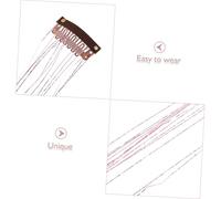 Gatuida 12 Pièces Extensions de Cheveux Lisses sans Couture Fils Pailletés pour Tresses Accessoires Ethniques pour de Festival