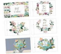 Gatuida 12 pièces Lot de Cartes de Vœux Anglais pour Anniversaire et Fête Cartes de Bénédiction Papier Au Design Délicat pour Exprimer Vos Meilleurs Souhaits Aux Proches