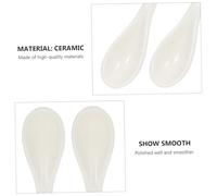Gatuida 12 pièces Lot de Cuillères Céramiques Longues pour Café et Dessert Design Ergonomique Légères et Polyvalentes pour Mélanger et Servir