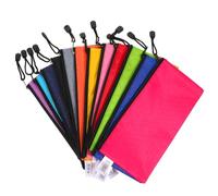 Gatuida 12 pièces Lot de Pochettes Zippées Oxford Rangement Polyvalent pour Documents Cosmétiques et Fournitures Scolaires Organisateur Portable
