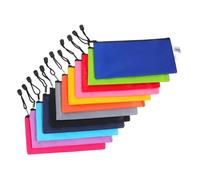 Gatuida 12 pièces Lot de Pochettes Zippées Oxford Sac de Rangement pour Documents Papeterie et Accessoires Couleurs pour École Bureau et Voyage