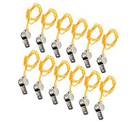 Gatuida 12 pièces Lot de Sifflets Métalliques Urgence Portables Puissant et Clair pour Enseignants Entraîneurs et Activités Extérieures