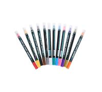 Gatuida 12 pièces Marqueurs de Peinture Acrylique Stylos à Double Pointe pour Art et Artisanat Feutres Idéaux pour Dessin sur Pierre Céramique Verre et Toile Fournitures de Créativité