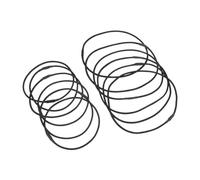 Gatuida 12 Pièces Microphone Shock Mount Rubber Rings Replacement Elastic Bands Vibration Clips For Mic Clamp Two