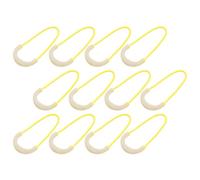 Gatuida 12 pièces Outdoor Zipper Pulls with Glow-in-The-Dark TPU Ropes for Camping Backpack Bags Easy Installation Practical Zipper Pullers