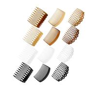 Gatuida 12 Pièces Peignes Latéraux Vintage Plastique Dents Maintien Solide Accessoires Coiffure Ondulée Chignons Mariages et Voile de Mariée