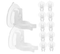 Gatuida 12 pièces Pinces avec Ventouse pour Bougies LED sans Flamme Support de Bougie Électrique Transparent PVC Fixation Stable pour Fenêtre et Surface Lisse