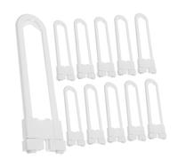Gatuida 12 pièces Serrure de Sécurité pour Garçon Fille Verrou U Blanc Bloc Porte pour Placard Tiroirs Réfrigérateur Protection Garçon Fille sans Perçage Facile à Installer et Démonter