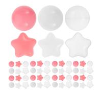 Gatuida 120 balles pour Piscine à balles Recharges colorées en Plastique pour Parc de Jeux - de Jeu incassables en Forme d'étoile et Rondes - Accessoires pour fêtes à la Piscine, pour Les