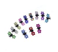 Gatuida 120 pièces Pinces Cheveux Mini Colorées pour Garçon Fille Griffes Petites Fleurs Assorties Accessoires Durables pour Filles Cadeau Noël Anniversaire
