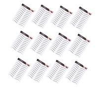 Gatuida 12Feuilles Autocollants à Sourcils Faux Sourcils Cosmétiques Transferts Réalistes Faciles à Utiliser pour Sourcils Rares ou Inégaux Maquillage Pratique