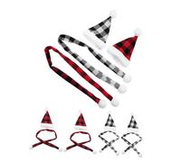 Gatuida 12pièces Lot de Mini Bonnets et Écharpes de Noël Décorations de Sapin de Noël et Accessoires pour Loisirs Créatifs Couleurs Assorties