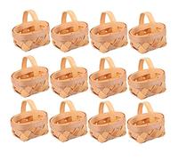 Gatuida 12pièces Lot De Mini Paniers Tressés Copeaux De Pour Décoration Maison Salon Bureau