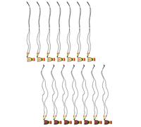 Gatuida 14 Pendentifs Colliers Décoratifs de Tambour Africain, Lot de 14 Pièces en Bois Naturel aux Trois Teintes, Bijoux Uniques pour Femmes, Souvenirs Ethniques et Accessoires de Mode