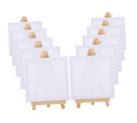 Gatuida 15 ensembles Mini Canvas Stand With Easels For Painting DIY Craft Small Blank Frames For Oil And Acrylic Art Home Decor