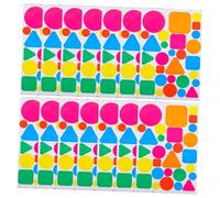 Gatuida 15 feuilles Autocollants Adhésifs Colorés Ronds Étiquettes DIY sans Résidu pour Maison Bureau et École Stickers
