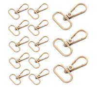 Gatuida 15 pièces Crochets Pivotants Alliage de Zinc pour Sacs et Colliers Animaux Mousquetons Trigger Résistants à Usure pour Porte-clés Chaînes et Accessoires de Voyage