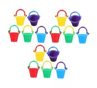 Gatuida 15 pièces Miniature Bucket Set Mini Pails for Doll House Decoration Gardening Toy Ornaments in Multiple Colors