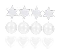 Gatuida 15 pièces Moule Boule Bain Transparent pour Noël Bricolage Décorations Festives Réutilisables Plastique Durable pour Bombes de Bain DIY Fête Mariage Anniversaire