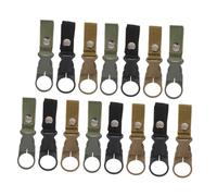 Gatuida 15 pièces Porte-Bouteilles Nylon Résistants avec Mousqueton Clips Rapides pour Bouteilles Eau Boucles Ceinture Multifonctions pour Camping Randonnée et Activités de Plein Air