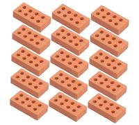 Gatuida 150 pièces Mini Briques de Construction Argile pour DIY Ensemble de Mini Blocs Sécurisés pour Modèles de Maisons de Poupée Accessoires de Jardin Miniature Facile à Monter et