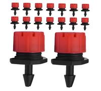 Gatuida 150pièces Lot de Têtes Irrigation Goutte à Goutte Réglables pour Système Arrosage De Jardin Serre Parterre De Fleurs Bouchon Anti-Obstruction Rouge