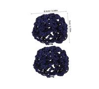 Gatuida 15pièces Élastiques Extensibles Pour Chignons De Danseuse Crochetés Main Accessoires De Coiffure Pour Femmes Snoods Tricotés Filet à Cheveux Pour Employée De Banque