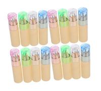 Gatuida 16 Ensembles Mini Crayons de Couleur Portables Tubes Couleurs Courtes par Tube avec Crayon Intégré Parfait pour Garçon Fille Étudiants Dessin Peinture et Classe