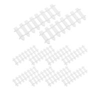Gatuida 16 Pièces Mini Clôtures Décoratives en Bois Blanc, Accessoires de Jardin Féerique pour Micro-paysages, Dioramas, Maison de Poupée et Décoration de Pots de Fleurs, pour