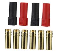 Gatuida 16pièces Connecteur Banane Mâle Femelle Laiton Et Abs Résistant Haute Température Pour Modèles Rc Drones Et Véhicules Électriques Large Courant