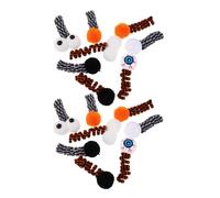 Gatuida 16pièces Jouet à Ressort pour Chat Halloween Balle Œil Jouet Interactif De Chasse avec Ressorts Spirale pour Chatons Intérieur