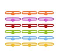 Gatuida 18 Étiquettes Marqueurs de Verre en Silicone Réutilisables, Identificateurs Colorés pour Verres à Vin, Cocktails et Bière, Pack 3x6 Pièces pour Fêtes et Soirées Convivialité