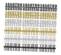 Gatuida 18pièces Kit De Chiffres Horloge Chiffres Arabes Et Romains pour Réparation Décoration Maison Et Bureau