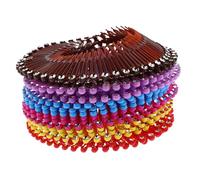 Gatuida 18pièces Peigne Cheveux Élastique Rond Peigne Extensible Plastique Souple pour Cheveux Bouclés Épais Support de Serre-tête pour Femmes Filles Coiffure Quotidienne Voyages