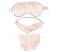 Gatuida 1Ensemble Masques de Sommeil Soie Artificielle avec Bandeau à Cheveux et de Rangement pour Voyages Moments de Détente
