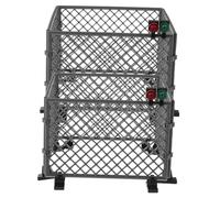 Gatuida 2 Ensembles Clôture Militaire Plastique Scène Simulée Garçon Fille Accessoires Jeu de Construction Décoratif Robuste